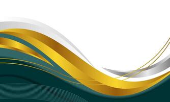 Wave abstract art background template vector