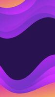 Experience the dynamic beauty of the abstract gradient wave background. The vertical violet and orange waves create a visually stunning effect for website backgrounds, flyers, and social media posts vector