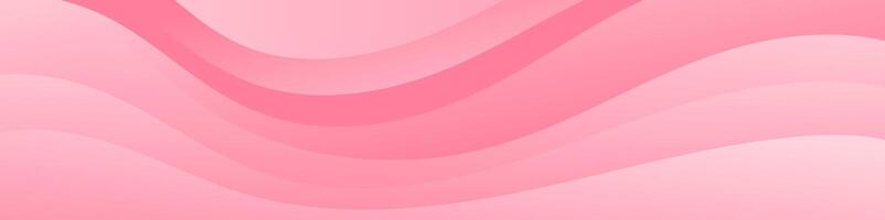 Create eye catching headers and promotional banners with the modern and dynamic abstract gradient wave banner in smooth pink vector