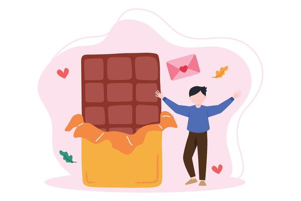 World Chocolate Day Flat Illustration Design