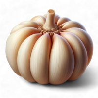 garlic depicted in a hand drawn painted cartoon style Generated Ai png