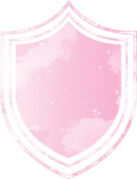 rosa acquerello badge telaio illustrazione png