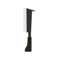 billhook flat design illustration isolated on white background. This cutting tool is used widely in agriculture and forestry for cutting woody material such as shrubs, small trees and branch. vector