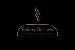 Modern Abstract Bakery Logo with Minimal Bread Loaf Illustration vector