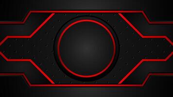 black and red futuristic abstract background vector