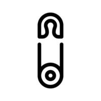 la seguridad alfiler icono símbolo diseño ilustración vector