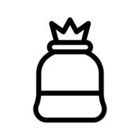 Garbage Bag Icon Symbol Design Illustration vector
