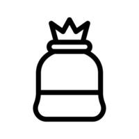 Garbage Bag Icon Symbol Design Illustration vector