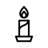 Candle Icon Symbol Design Illustration vector