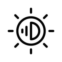 Brightness Icon Symbol Design Illustration vector