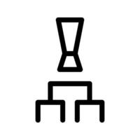 liga mesa icono símbolo diseño ilustración vector