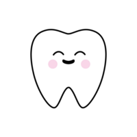 Cute tooth character icon. png