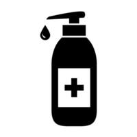 Hand sanitizer icon for graphic design, logo, web site, social media, mobile app, ui illustration vector