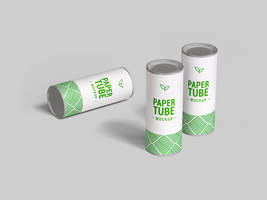 Zylinder Tube Attrappe, Lehrmodell, Simulation editierbar Verpackung Design - - hoch Zylinder Tube Box Attrappe, Lehrmodell, Simulation zum branding psd