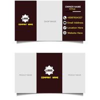 Business Card Design. Visiting Card Design. Business Card Template. Branding. Marketing. Shopping Mall Visiting Card. vector