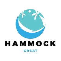 Hammock Icon Logo Design Template vector