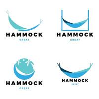 Set of Hammock Icon Logo Design Template vector