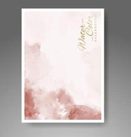 Cards with watercolor background. Design for your cover, date, postcard, banner, logo. vector