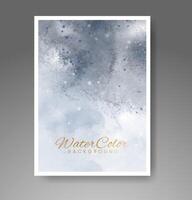 Cards with watercolor background. Design for your cover, date, postcard, banner, logo. vector