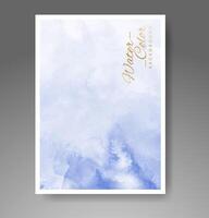 Cards with watercolor background. Design for your cover, date, postcard, banner, logo. vector