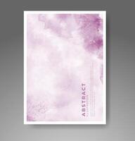 Cards with watercolor background. Design for your cover, date, postcard, banner, logo. vector