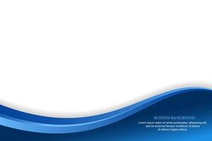 Business Blue Wavy Background Design vector