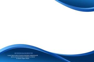 Business Blue Wavy Background Design vector