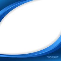 Abstract Blue Wavy Background Design vector