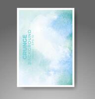 Cards with watercolor background. Design for your cover, date, postcard, banner, logo. vector