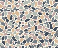 Gravel pebble mosaic stone pattern tile background vector