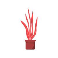 beautiful plant with soft color for your nature design. plant illustration with flat style vector