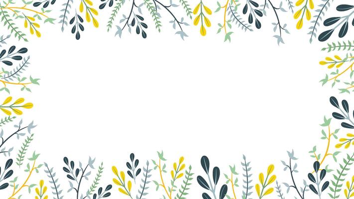Abstract flower background design floral border frame