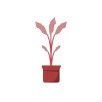 hermosa planta con suave color para tu naturaleza diseño. planta ilustración con plano estilo vector