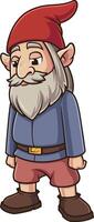 Disappointed gnome looking sad illustration vector