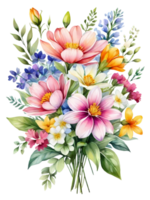 mooi boeketten en bloemen met transparant en hoge kwaliteit achtergronden png