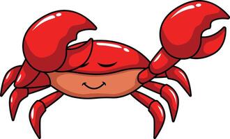 Dabbing crab character illustration vector