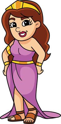 Aphrodite greek goddess illustration