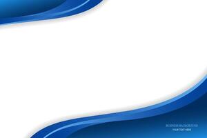 Business Blue Wavy Background Design vector