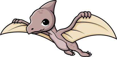 Cute pteranodon dinosaur illustration vector