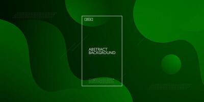 Wave abstract dark green background with dynamic shape design and simple pattern. Eps10 vector