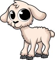 Cute baby lamb illustration vector