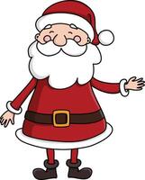 Santa pointing to the side illustration vector