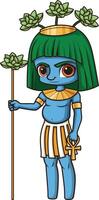 antiguo egipcio Dios feliz ilustración vector