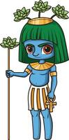 Ancient egyptian god hapi illustration vector