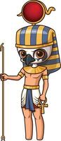 antiguo egipcio Dios real academia de bellas artes ilustración vector