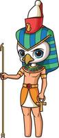 Ancient egyptian god horus illustration vector