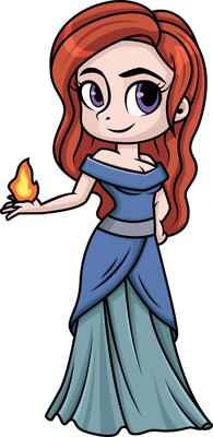 Hestia goddess of hearth illustration