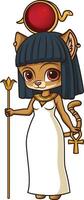 Ancient egyptian god tefnut illustration vector