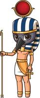 antiguo egipcio Dios thoth ilustración vector