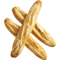 Bread - Baguette Bread Isolated on a Transparent Background png